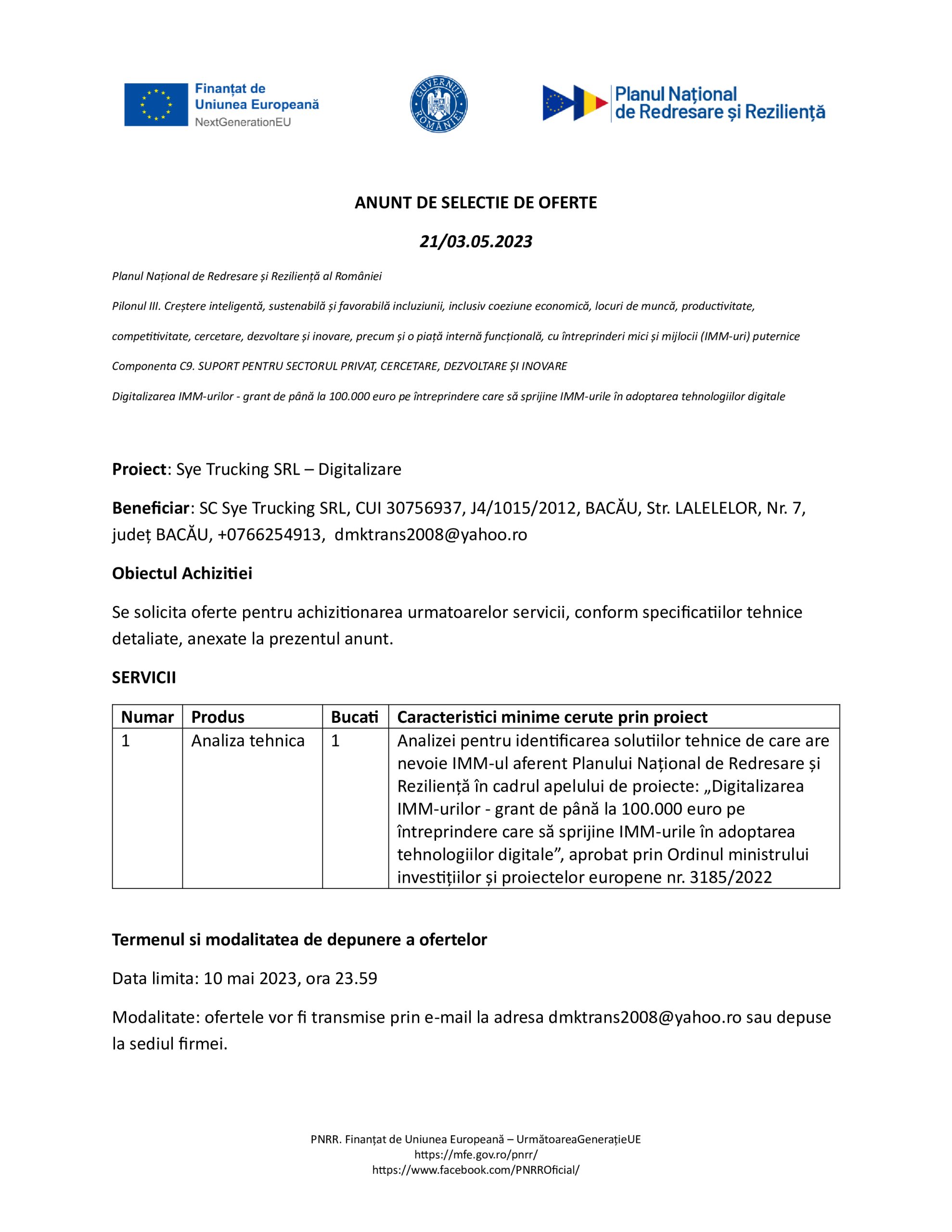 anunt_analiza_tehnica
